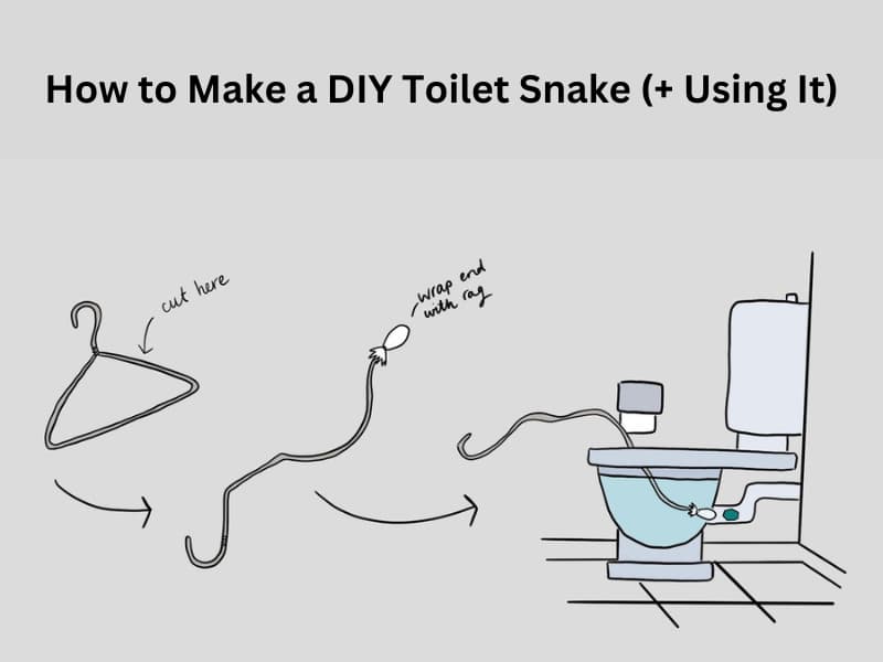 How to Make a DIY Toilet Snake (+ Using It) 